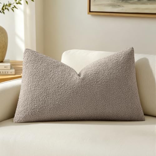 MIULEE Textured Boucle Lumbar Pillow Cover by MIULEE