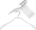 Mawa by Reston Lloyd, Non-Slip Steel Suit/Jacket Hanger, Wide Supportive Sholders with Rotating Hook, White, Set of 150