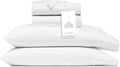 BOLL & BRANCH Signature Hemmed Sheet Set - Twin, White - Luxury 100% Organic Cotton - Includes 1 Flat, 1 Fitted, 2 Pillowcases - Buttery Soft