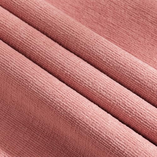 MIULEE Coral Red Chenille Couch Throw Pillow Covers - Image 2