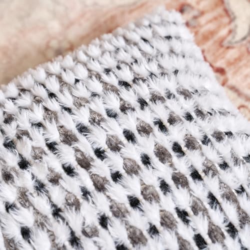 Aeckself Boho Chenille Tufted Pillow Cover 12x20 Inch, Rectangle Decorative - Image 2