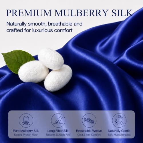 INSSL Silk Pillowcase for Women, Mulberry Silk Pillowcase for Hair and Skin and - Image 3