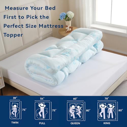 DOWNCOOL 5 Inch Cooling King Mattress Topper, Bamboo Viscose Air Layer | Ultra - Image 6