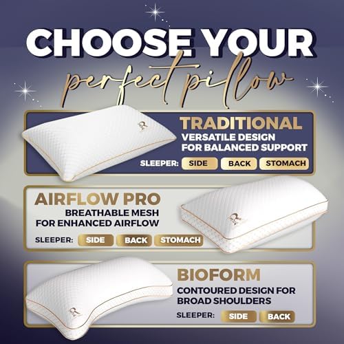 Royal Therapy King Size Set of 2- Shredded Memory Foam Pillow–Adjustable Memory - Image 6