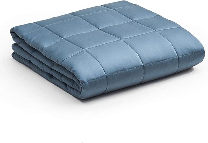 HomeSmart Cooling Weighted Blanket King Size 50 lbs, Designed with Hi-Tek Stay Cool Fabric, Machine Washable, Also Fits California King Beds, Very Heavy