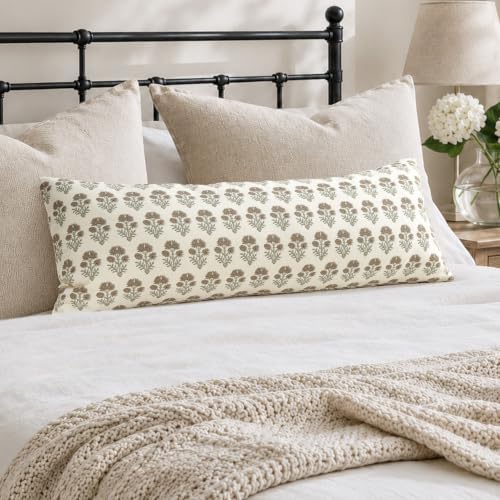 Vintage Botanical Lumbar Pillow Cover 12X20 Pack of 1, Double-Sided Floral by DKwizme