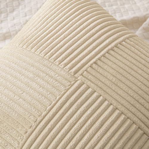MIULEE Natural Beige Decorative Throw Pillow Covers - Image 2