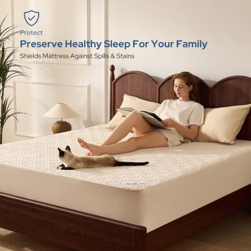 BEDLORE Waterproof Mattress Protector, King Size Mattress Pad - Image 2