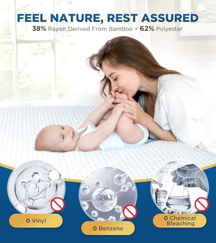 100% Waterproof Queen Mattress Protector Breathable Cooling 3D Air Fabric - Image 3