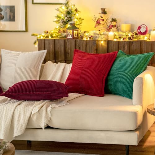 MIULEE Decorative Lumbar Throw Pillow Covers 12x20 Inch White 2 Pack - Image 4
