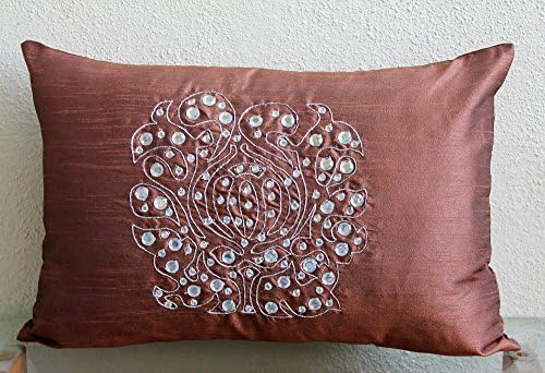 The HomeCentric Euro Pillow Sham, Decorative Pillow Covers 12x26 inch Ivory - Image 4