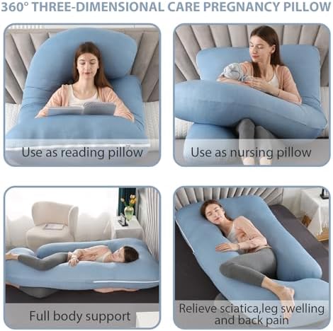 BATTOP Pregnancy Pillows for Sleeping- U Shaped Full Body Maternity Pillow - Image 3
