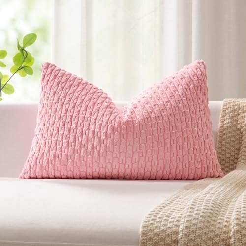 Kevin Textile Soft Corduroy 14"x22" Lumbar Pillow Cover 1 Pack by KevinTextile
