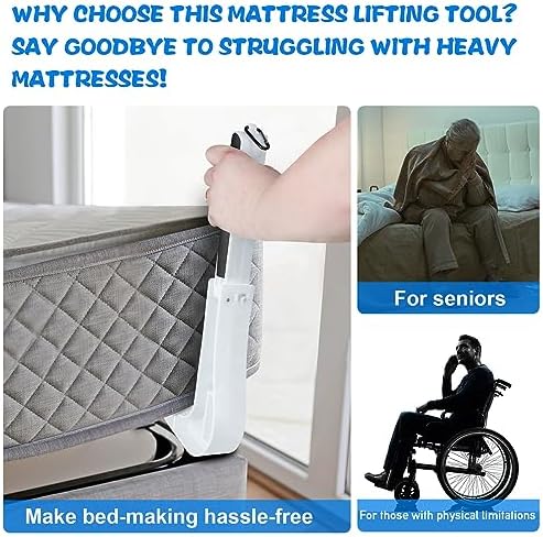 Mattress Lifter Tool, Ergonomic Under Mattress Wedge Elevator - Image 4