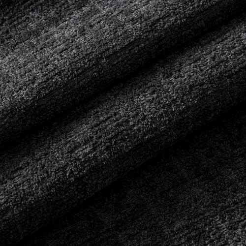 MIULEE Couch Pillow Covers Textured Chenille Home Decor 18x18 Black - Image 2