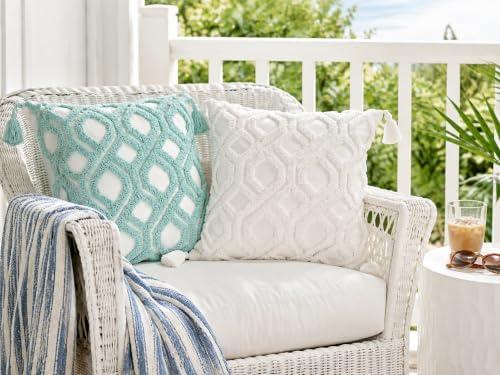 Boho Throw Pillow Covers 18x18 Tufted - Image 3