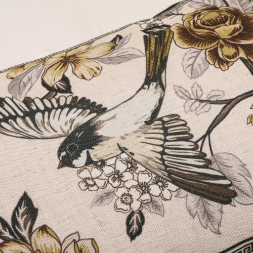 ISAENNE Vintage Linen Rectangle Throw Pillow Cover - Image 5