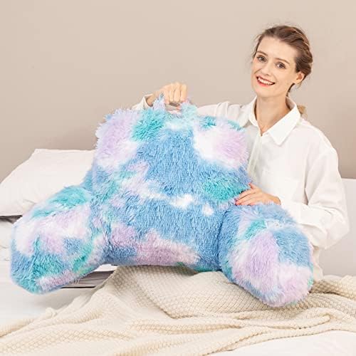 Cozy Fur Backrest Pillow with Arms, Premium Filling, Great Back Support Reading - Image 7