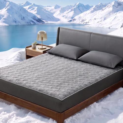 Cozy Bliss Cooling Mattress Pad King, Waterproof Mattress Topper by CozyBliss