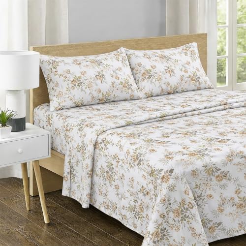 Feather & Stitch 100% Cotton Sateen 500 TC Twin Size Bed Sheet Set - Image 2