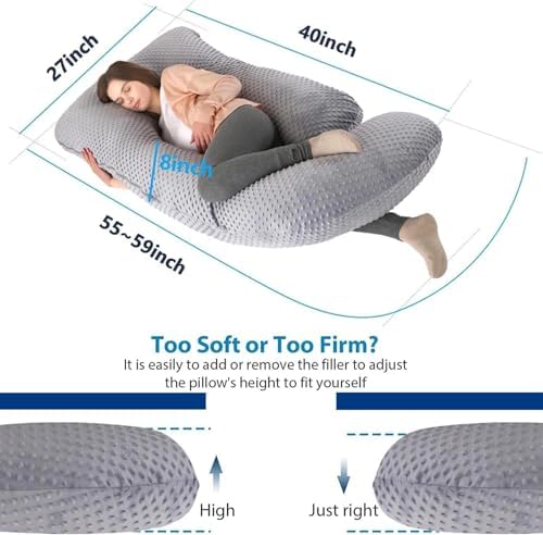 Pregnancy Pillows for Sleeping, U Shaped Full Body Maternity Pillow for - Image 4