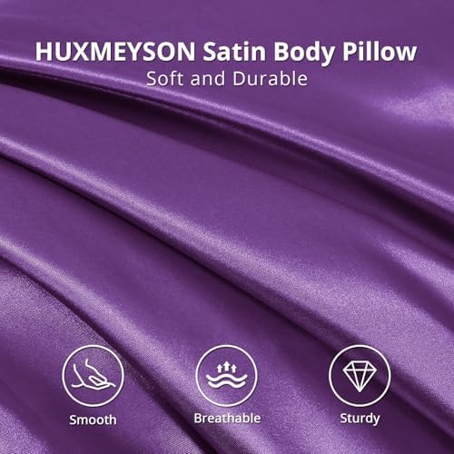 HUXMEYSON Body Pillow with Satin Pillowcase, Body Pillow - Image 3