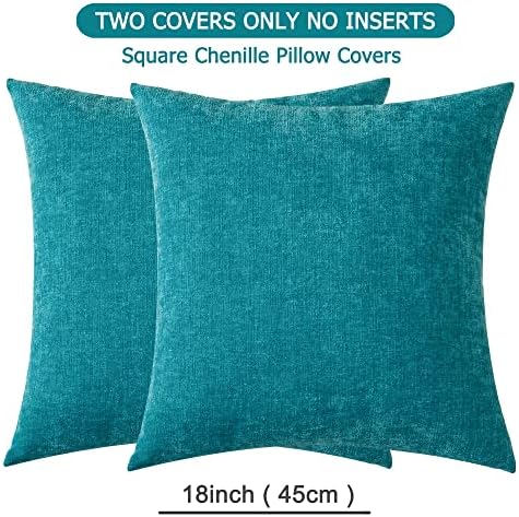 GAWAMAY Decorative Square Throw Pillow Covers 18"x18" Inch Set of 2, Super Soft - Image 6