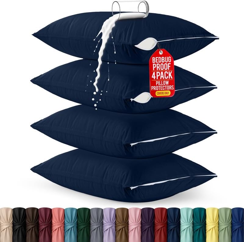 Set of 4 Pillow Protectors by UTOPIABEDDING
