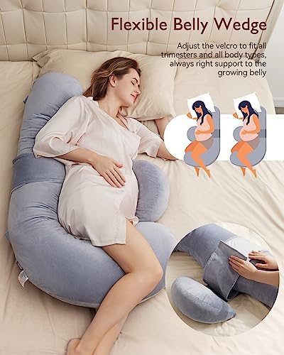 Momcozy Original F Shaped Pregnancy Pillow - Image 5