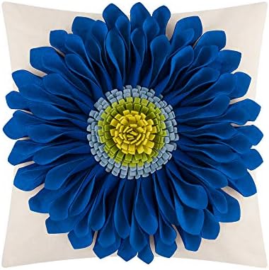OiseauVoler 3D Sunflowers Decorative Throw Pillow Case 18 x 18 Inch by OiseauVoler