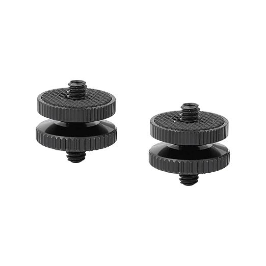 CAMVATE 1/4"-20 Male Thread Screw Double End (2 Pieces) - 2417