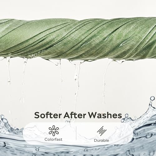 JELLYMONI 100% Washed Cotton Pillowcases, Envelope Closure 2-Pack - Image 5