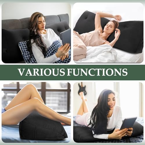 Headboard Pillow Full, Wall Backrest Wedge Pillow Headboard - Image 6