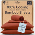 Bambaw 100% Viscose Derived from Bamboo Twin Sheets Sets – 4-Piece Twin Bed by Bambaw