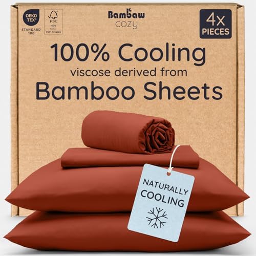 Bambaw 100% Viscose Derived from Bamboo Twin Sheets Sets – 4-Piece Twin Bed by Bambaw