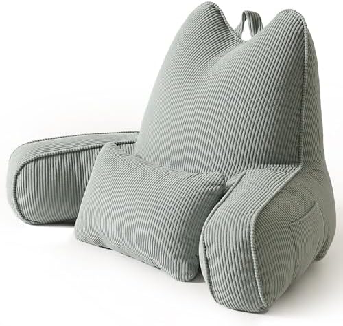 Patented Design Cat Ear Inspired Corduroy Reading Pillow by Ailuteie
