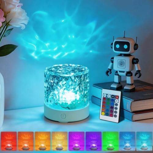 YXQUA Ocean Wave Projector, 16 Colors Northern Lights, Plug-in by YXQUA