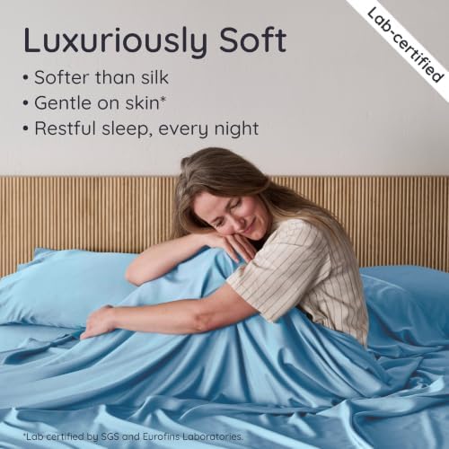 Bambaw 4pcs King Size Sheets Set – 100% Viscose Derived from Bamboo Sheets - Image 5