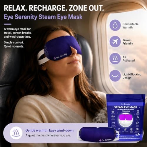 Eye Serenity Steam Eye Mask, Heated Eye Mask Fast Relief - Image 5