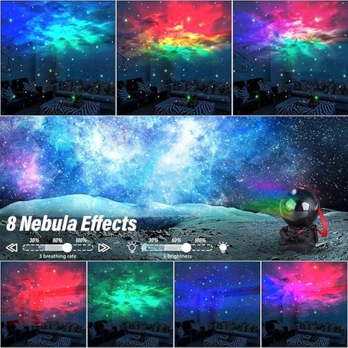 YXQUA Astronaut Galaxy Star Projector for Kids, Black Guitar - Image 2