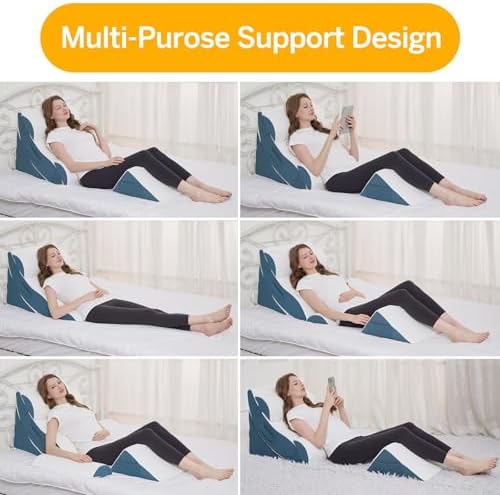Wedge Pillow Set for After Surgery – 5PCS Orthopedic Bed Wedge Pillow Set for - Image 6
