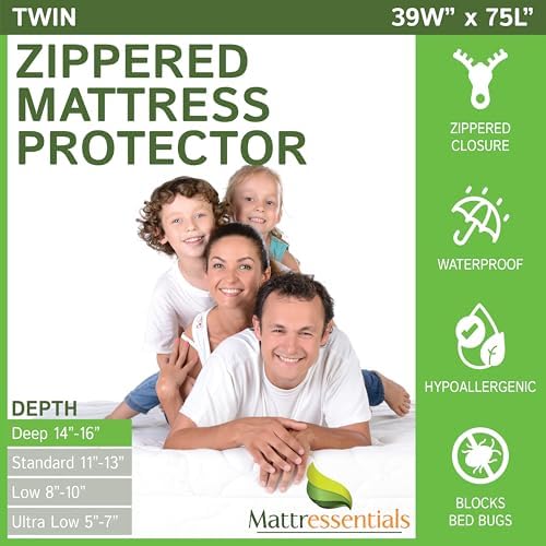 Zippered Twin Mattress Protector by Mattressentials