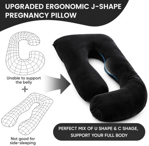 Jcickt Pregnancy Pillow for Sleeping, 59 inch Maternity Pillow - Image 6