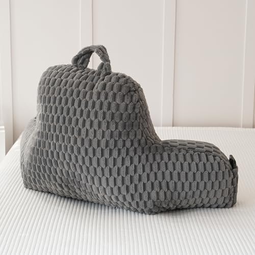 Fluffy Reading Pillow for Sitting in Bed, Large Backrest Bed Pillow - Image 5