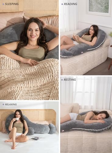 Meiz Question Mark Body Pillow for Adults & Couples, Full Body Support for Side - Image 7