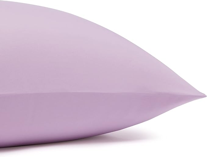 Amazon Basics 4 piece Microfiber Sheet Set, King, Frosted Lavender, Solid