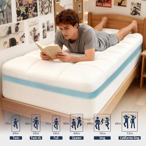 Dual Layer 4 Inch Memory Foam Twin XL Mattress Topper - Image 6