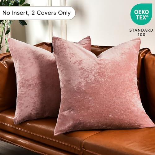 PHF Truly Velvet Throw Pillow Covers, No Insert, 2 Pack Color Gradient Cushion - Image 3