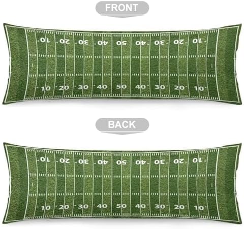 Football Field Body Pillow Cover Sports American Sports Green Lawn, Sport Theme - Image 4