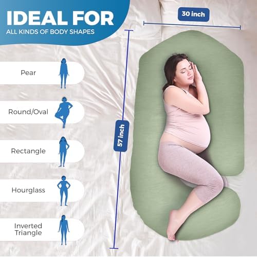 Pregnancy Pillows for Sleeping – 57-Inch Maternity Pillow for Pregnant Women - Image 4